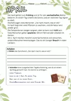 Vorschau - Arbeitsblätter - Den April entdecken - Seite 3