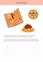 Vorschau - Arbeitsblätter - Restaurant / Essen bestellen / reflexive Verben (italienisch) - Deckblatt