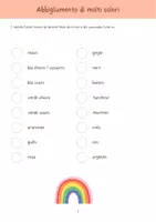Vorschau - Arbeitsblätter - Kleidug + Farben, colori / Possessivbegleiter (italienisch) - Deckblatt