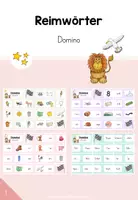 Vorschau - Spiele - Reimwörter: Domino (Kl. 1) - Deckblatt