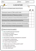 Vorschau - Arbeitsblätter - Cloud Nutzung Arbeitsblätter Lernmaterialien zum Üben Wiederholen und Fördern - Seite 2