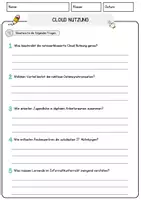 Vorschau - Arbeitsblätter - Cloud Nutzung Arbeitsblätter Lernmaterialien zum Üben Wiederholen und Fördern - Seite 3