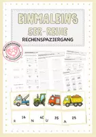Vorschau - Arbeitsblätter - Einmaleins: 5er-Reihe in Bewegung - Deckblatt