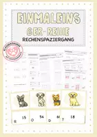 Vorschau - Arbeitsblätter - Einmaleins: 6er-Reihe in Bewegung - Deckblatt