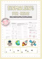 Vorschau - Arbeitsblätter - Einmaleins: 7er-Reihe in Bewegung - Deckblatt