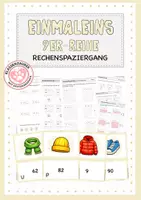 Vorschau - Arbeitsblätter - Einmaleins: 9er-Reihe in Bewegung - Deckblatt