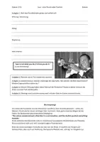 Vorschau - Arbeitsblätter - Die Geschichte des Jazz - Arbeitsblatt mit Höranalyse & Aufgaben - Deckblatt