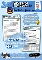 Aperçu - Fiches - Fiches lecture fluence et prosodie niveau 5 CE2 - Page de couverture