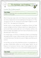 Vorschau - Stationenlernen - Sachtext Frühling - mit Fragen und Rätsel - Seite 2