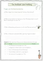 Vorschau - Stationenlernen - Sachtext Frühling - mit Fragen und Rätsel - Seite 3