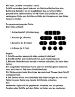 Vorschau - Spiele - Schiffe Versenken Spiel – 50 Rätsel 7×7 | Logikspiel mit Lösungen | PDF zum Ausdrucken - Seite 1