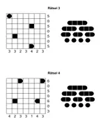 Vorschau - Spiele - Schiffe Versenken Spiel – 50 Rätsel 7×7 | Logikspiel mit Lösungen | PDF zum Ausdrucken - Seite 3