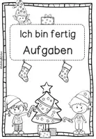 Vorschau - Arbeitsblätter - Weihnachten | Freiarbeit | Ich bin fertig Aufgaben | Zusatzmaterial Klasse 1-3 - Seite 1