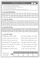 Vorschau - Arbeitsblätter - Deutsch lesen ä, ö, ü Klasse 1 differenziert & schreiben - Seite 2