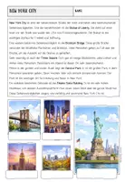 Vorschau - Arbeitsblätter - NEW YORK CITY - Arbeitsblatt + Tafelmaterial - Seite 1