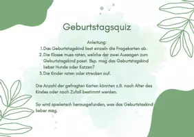 Vorschau - Spiele - Geburtstagsquiz - Spiel | Wer kennt das Geburtstagskind? - editierbar - Seite 3