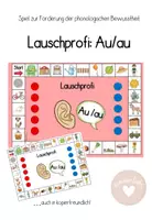 Vorschau - Spiele - Lauschprofi Au/au: Lernspiel zur Förderung der Lautanalyse - Deckblatt