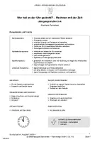 Vorschau - Stundenentwürfe - Wer hat an der Uhr gedreht? - Rechnen mit der Zeit - Seite 2