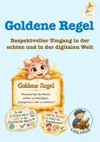 Vorschau - Mal- und Bastelvorlagen - Goldene Regel – Plakat & Ausmalbild mit Rosa (kostenlos) | respektvoller Umgang analog & digital - Deckblatt