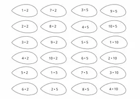 Vorschau - Arbeitsblätter - Frühlingswiese der Zahlenblumen - Bewegtes Lernen zur Multiplikation - Seite 2
