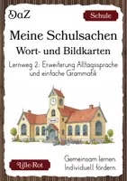 Vorschau - Bildkarten - Wort-Bild-Karten DaZ/DaF Grundschule Schulsachen Lernweg 2 - Deckblatt