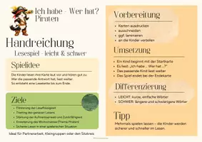 Vorschau - Spiele - Ich habe.../Wer hat…? Piraten – Lesespiel zum flüssigen Lesen (2.–3. Klasse) - Seite 2