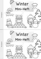 Vorschau - Arbeitsblätter - Winter Klasse 1 Miniheft | Winterheft Deutsch & Mathematik Grundschule - Seite 1