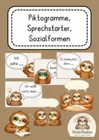 Vorschau - Fördermaterial/Inklusion - Sprechstarter & Piktogramme Sozialformen - Deckblatt