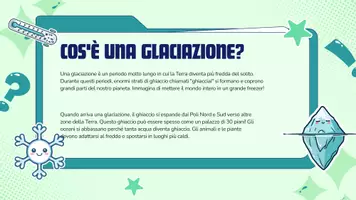 anteprima - Materiale di supporto/inclusione - Le glaciazioni - Pagina 1
