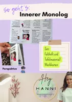 Vorschau - Arbeitsblätter - Materialpaket Der innere Monolog - kreative Zugänge, differenziert, Merkheft - Seite 1