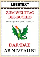 Vorschau - Arbeitsblätter - Lesetext mit Übungen: Weltbuchtag: Der heilige Georg - Deckblatt