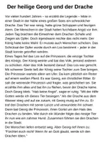 Vorschau - Arbeitsblätter - Lesetext mit Übungen: Weltbuchtag: Der heilige Georg - Seite 1