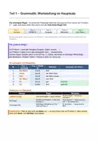 Vorschau - Arbeitsblätter - DaZ: Wortstellung im Hauptsatz | Verb Position 2 | Inversion | Satzklammer | Niveau A1/A2 | Klasse 5–10 | differenziert - Seite 2