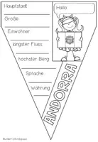 Vorschau - Arbeitsblätter - EUROPA - Ländersteckbriefe (Wimpelkette) - Seite 2