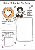 Vorschau - Mal- und Bastelvorlagen - Was ich an dir mag - für Mama, Papa oder deinen Lieblingsmenschen - Seite 1