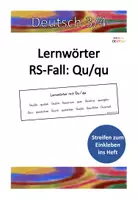 Vorschau - Arbeitsblätter - RS: Lernwörter Qu/qu - Deckblatt