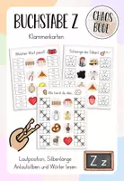 Vorschau - Spiele - Buchstabeneinführung Z - Klammerkarten - Deckblatt