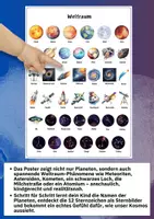 Vorschau - Poster - Weltraum Lernposter – 40 Begriffe zu Planeten, Sternbildern & Raumfahrt für Grundschule - Seite 1