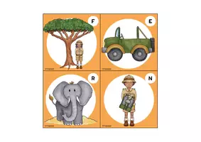 Vorschau - Arbeitsblätter - Safari Lesespaziergang (4-fach differenziert) / Klasse 1-4 - Seite 1