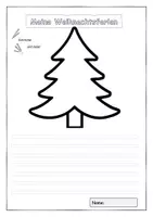 Vorschau - Arbeitsblätter - Weihnachtsferien Schreib-Malblatt - Seite 1