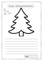 Vorschau - Arbeitsblätter - Weihnachtsferien Schreib-Malblatt - Seite 2