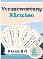Vorschau - Spiele - Warm up Kärtchen / Verantwortung Klasse 6,7 - Deckblatt