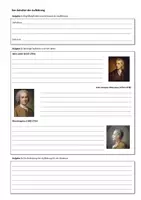 Vorschau - Arbeitsblätter - Arbeitsblatt + Quellen: Die Ideen der Aufklärung (Gruppenarbeit/Gruppenpuzzle) - Deckblatt