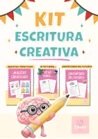 Vista previa - Juegos / Gamificación - Kit de ESCRITURA CREATIVA: ¡Adiós al folio en blanco! | 3 Actividades - Portada