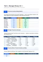 Vorschau - Arbeitsblätter - DaZ: Personalpronomen | ich du er sie es wir ihr | Nominativ Akkusativ Dativ | Niveau A1/A2 | Klasse 5–10 | differenziert - Seite 2
