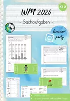 Vorschau - Arbeitsblätter - Sachaufgaben: Fußball WM 2026 (Kl. 2) - Deckblatt