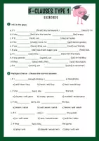 Vorschau - Arbeitsblätter - If clauses type 1 conditional sentences Grammatik Übungen mit Lösungen - Seite 2