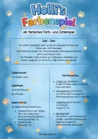 Vorschau - Spiele - Holli´s Farbspiel - Ein tierisches Farb- und Zahlenspiel für Kinder - Seite 1