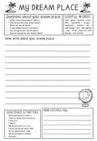 Vorschau - Arbeitsblätter - Writing / Dream Place / English / Klasse 5,6 - Seite 1