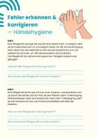 Vorschau - Arbeitsblätter - Händedesinfektion - Fehler erkennen & korrigieren (Fallbeispiele) - Seite 1